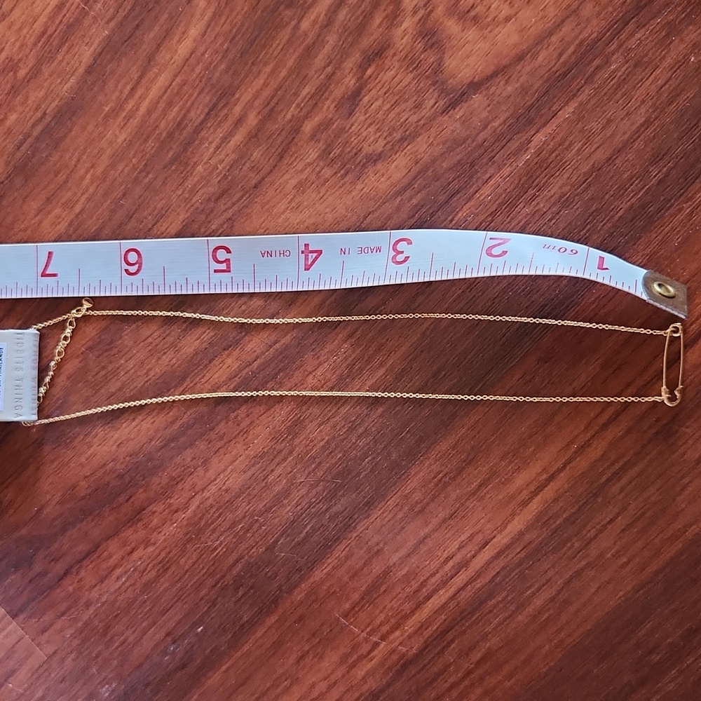 Amthropologie Safety Pin Necklace - Picture 4 of 4
